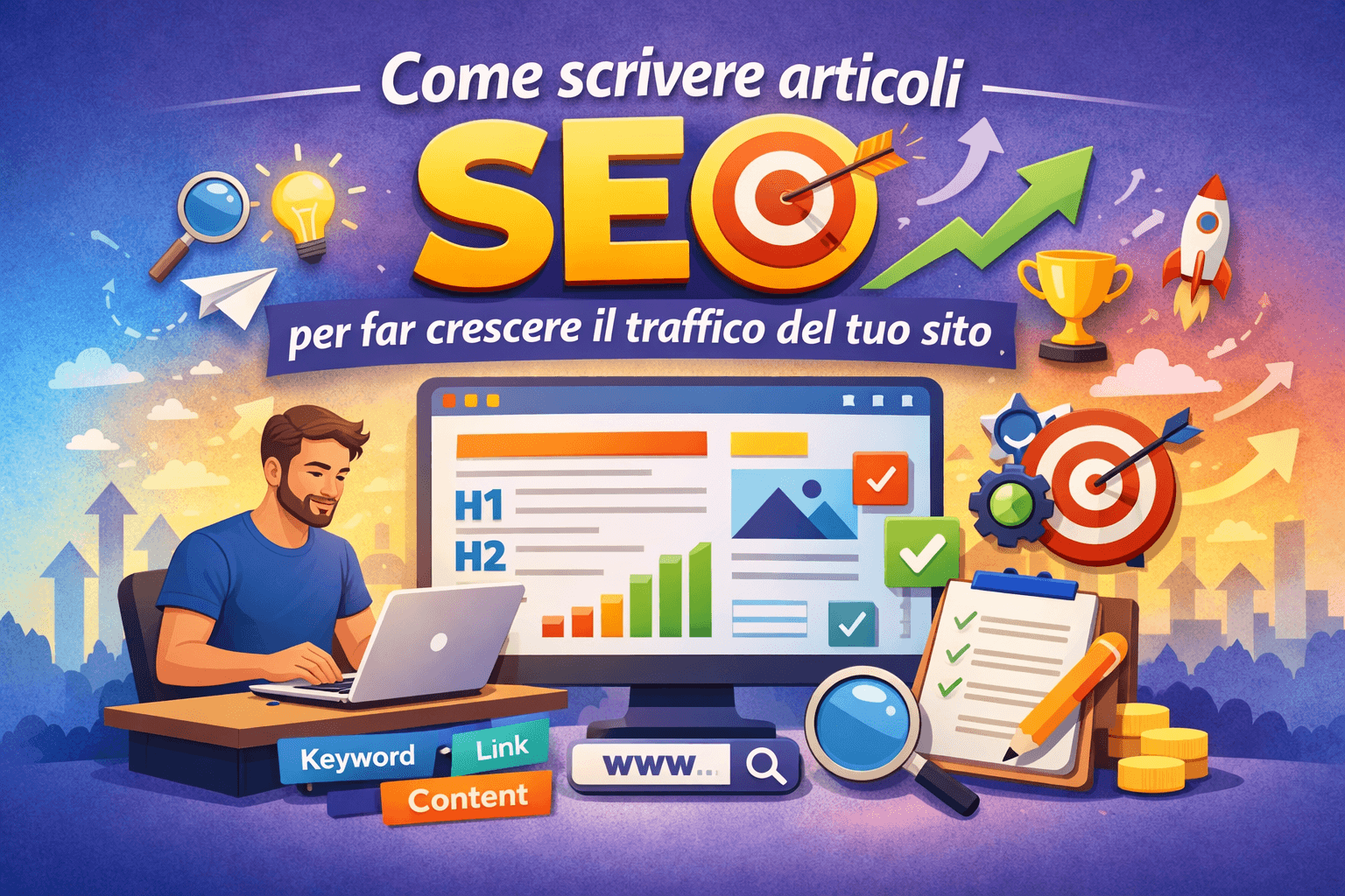 Come scrivere articoli SEO per far crescere il traffico del tuo sito